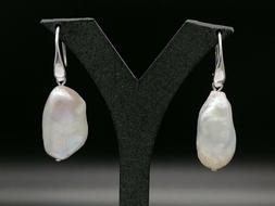 Monachella Donna Perla Pendenti E Argento 925 Gioiello Itali