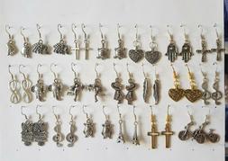 Monachella E Ciondolo Pendente Oro/argento Cuore,gufo,croce,