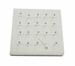 Naso Piercing Pallina Piccola Argento Conf. 20 Pezzi