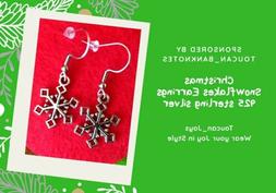 Natalizi Fiocchi Di Neve Di Natale In Argento  Sterling 925