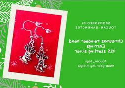 Natalizi Teste  Renne Di Babbo Natale In Argento Sterling 92