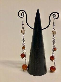 Occhi Di Tigre Cubi Swarovski Elemet Monachelle E Catena Arg