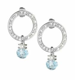Orecchini Morellato Eclipse Srr17 Swarovski Zirconia Celeste