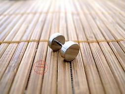 Orecchino Piercing Acciaio Inox Disco Top Finto Dilatatore U