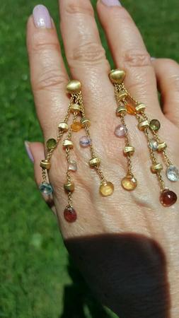 Oro 18 Kt Gemme Bicego Paradise Gr 9 Multi Gem Dangling Gold