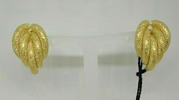 Oro 18 Kt Unoaerre Satinati Gialli 7,10 Gr Solid 18k Gold Pe