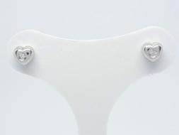Oro Bianco 18 Kt 750 Cuore Diamanti 0,06 Ct -1451/st-
