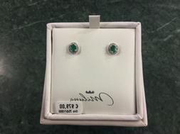 Oro Bianco 18k, Smeraldi Ct 0,30 E Diamanti Carati 0,14, Nuo