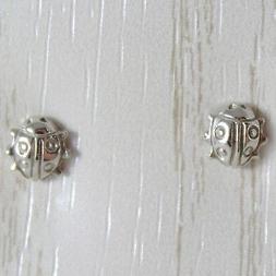 Oro Bianco 750 18k Da Bimba, Mini Coccinelle, Lunghezza 0.5 