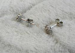 Oro Bianco 750% 18kt Tipo Fiocco Di Neve