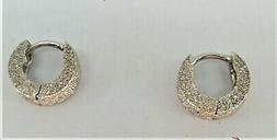 Oro Bianco Cerchio Donna Boucles Or Blanc 18k Femme Gold Ear