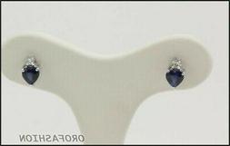 Oro Bianco Con Diamanti E Zaffiro A Cuore - C712173