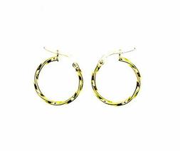 Oro  Giallo  18kt       750/1000     Piccoli  Cerchi  Torcee