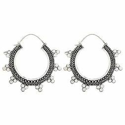 Ottone Argento Indiano Dotwork Rotondo Etnici Tribali