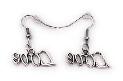 Paio Amore Scritta Liebe Innamorarsi Orecchini In Metallo Or