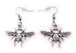 Paio Mosche Ape Brummer Orecchini In Metallo Orecchini