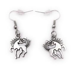 Paio Unicorno Che Balla Orecchini In Metallo Orecchini