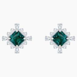 SWAROVSKI "ORECCHINI PALACE, VERDE SMERALDO"-5498837-NUOVO E