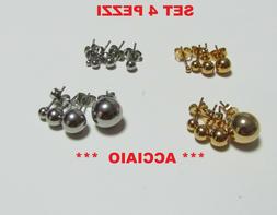 Pallina Donna Uomo Unisex Acciaio 316l Anallergici Punto Luc