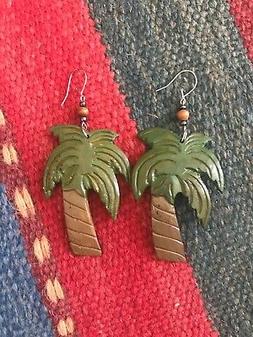 Palma Vintage Vtg Palm Earrings