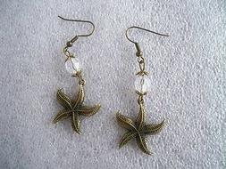 Pendente Charm Color Bronzo Antico Stella Marina Earrings