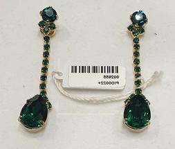 Pendenti A Goccia Con Swarovski Originali Emerald