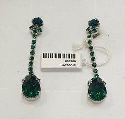 Pendenti A Goccia Con Swarovski Originali Emerald