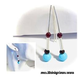 Pendenti Argento 925 Lunghi Da Donna Con Pietre Dure Turches