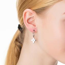 Pendenti Cerchio Donna Acciaio Croce S'agapo Estrella Sre40