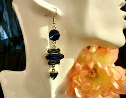 Pendenti Con Cristalli Blu Zaffiro Swarovski Elements X Foro