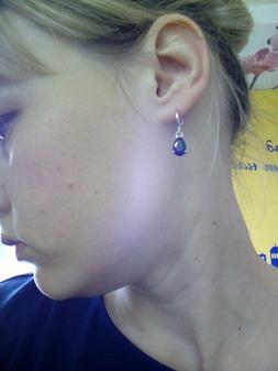 Pendenti Con Cristallo Rocca Zircone A Goccia Colore Bianco 
