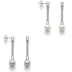 Miluna Pendenti Con Perle Coltivate Donna In Argento 925% Mi