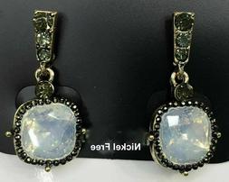 Pendenti Cristallo Quadrato Tipo Pietra Di Luce Strass Verdi