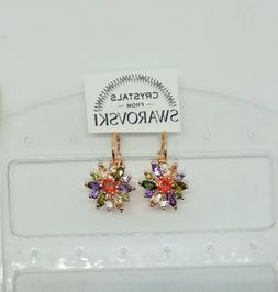 Pendenti Da Donna Oro Rosa E Cristalli Swarovski R Multicolo