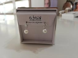 Pendenti Di Perle Naturali E Diamanti Kioto In Oro Bianco