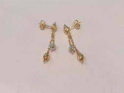 Pendenti Donna/ragazza Oro Bianco E Giallo 18 Kt 750% Diaman