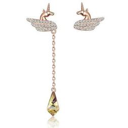 Pendenti Donna Unicorno E Cristallo By Swarovski