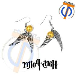 Pendenti Earrings Harry Potter Boccino D'oro Golden Snitch
