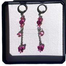 Pendenti Farfalla Donna ,acciaio Inox,cristalli Swarovski&reg; 