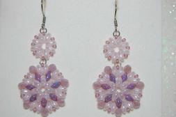 orecchini pendenti fatti a mano con perle