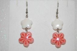 Pendenti Fatti A Mano, Perle In Ceramica Fiore Corallo-fiore