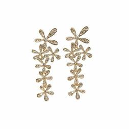 Pendenti Fiocchi Di Neve Strass Pietre In Oro