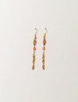 Pendenti In Acciaio Color Oro Con Brillantini