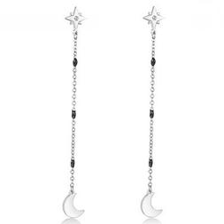 Pendenti In Acciaio Con Luna E Stelle S'agapo Droplet Sdp23