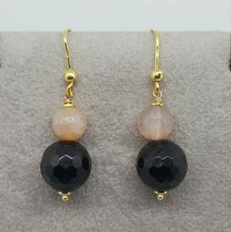 Pendenti In Argento 925 Dorato Pietre Dure Naturali Colore N