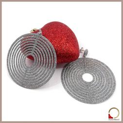 Pendenti In Argento Lunghi Da Donna Tondi Con Glitter Analle
