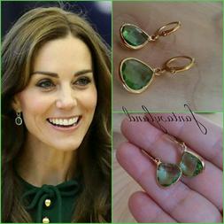 Pendenti Kate Middleton Principessa Duchessa Goccia Verde Cr