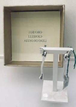 Pendenti Lunghi 4.50 Cm Diamanti Carati 0.09 G Vvs Oro Bianc