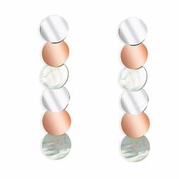 Pendenti Lunghi Donna Ragazza Acciaio E Madreperla 261217