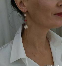 Pendenti Perle Corallo Donna Oro Giallo 18 Kt Carati Ct 750 